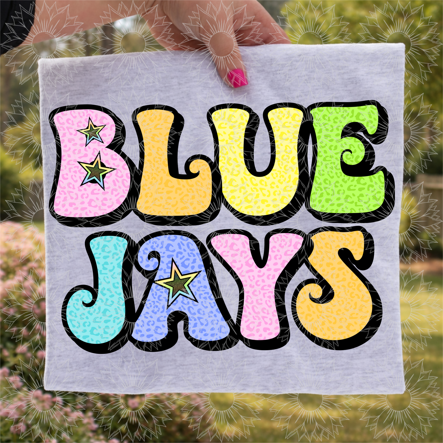 Retro Leopard Blue Jays