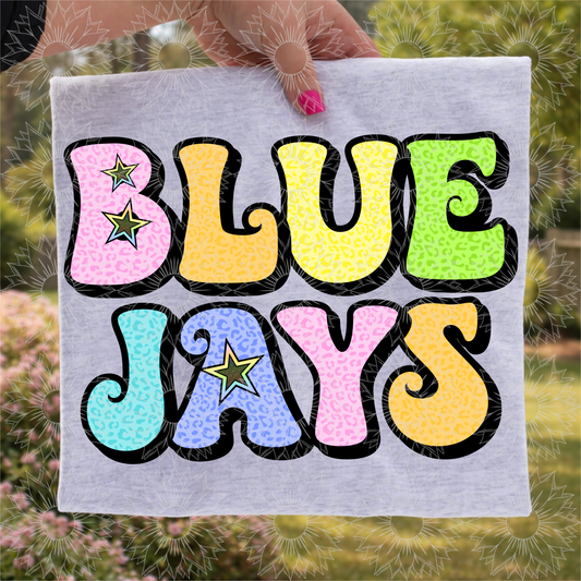 Retro Leopard Blue Jays