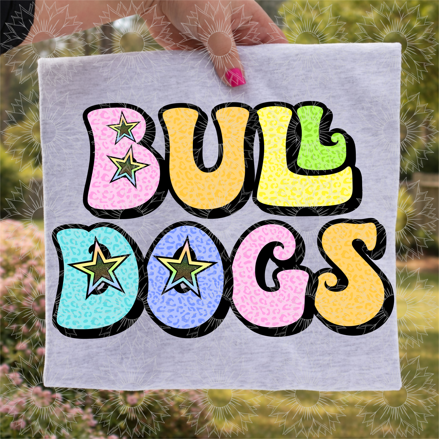 Retro Leopard Bulldogs