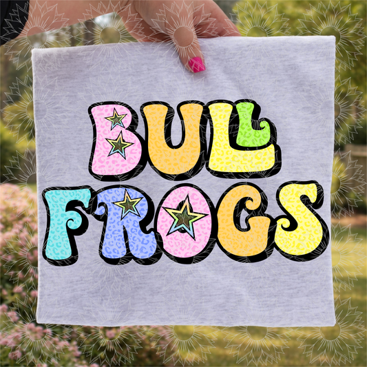 Retro Leopard Bullfrogs
