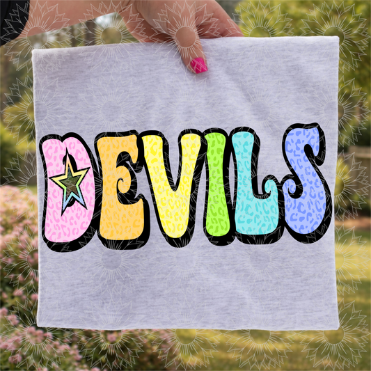 Retro Leopard Devils