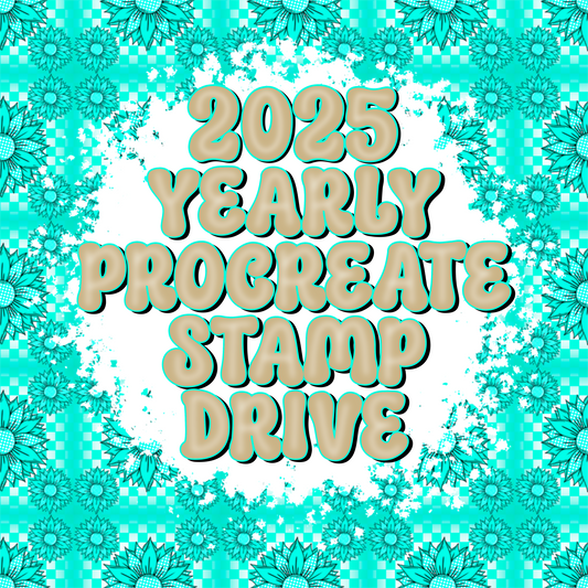 2025 Yearly Procreate Stamp Drive