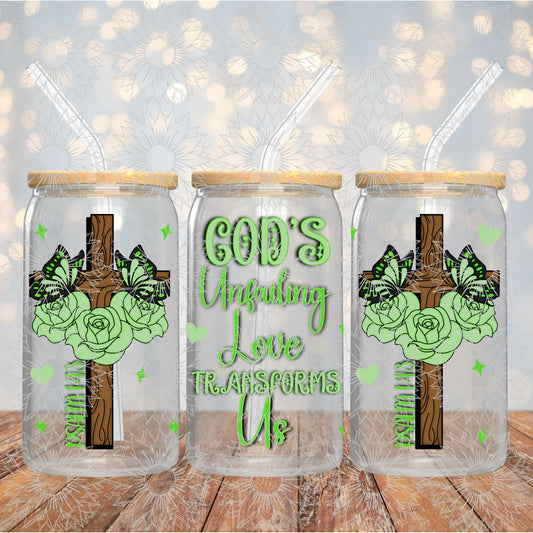 God's Unfailing Love Transforms Us Green 16OZ