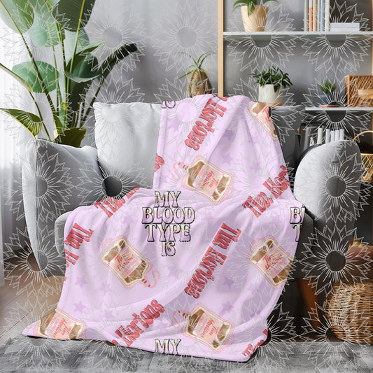 My Blood Type Is TH Purple Seamless