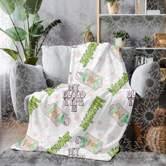 My Blood Type Is M White Seamless