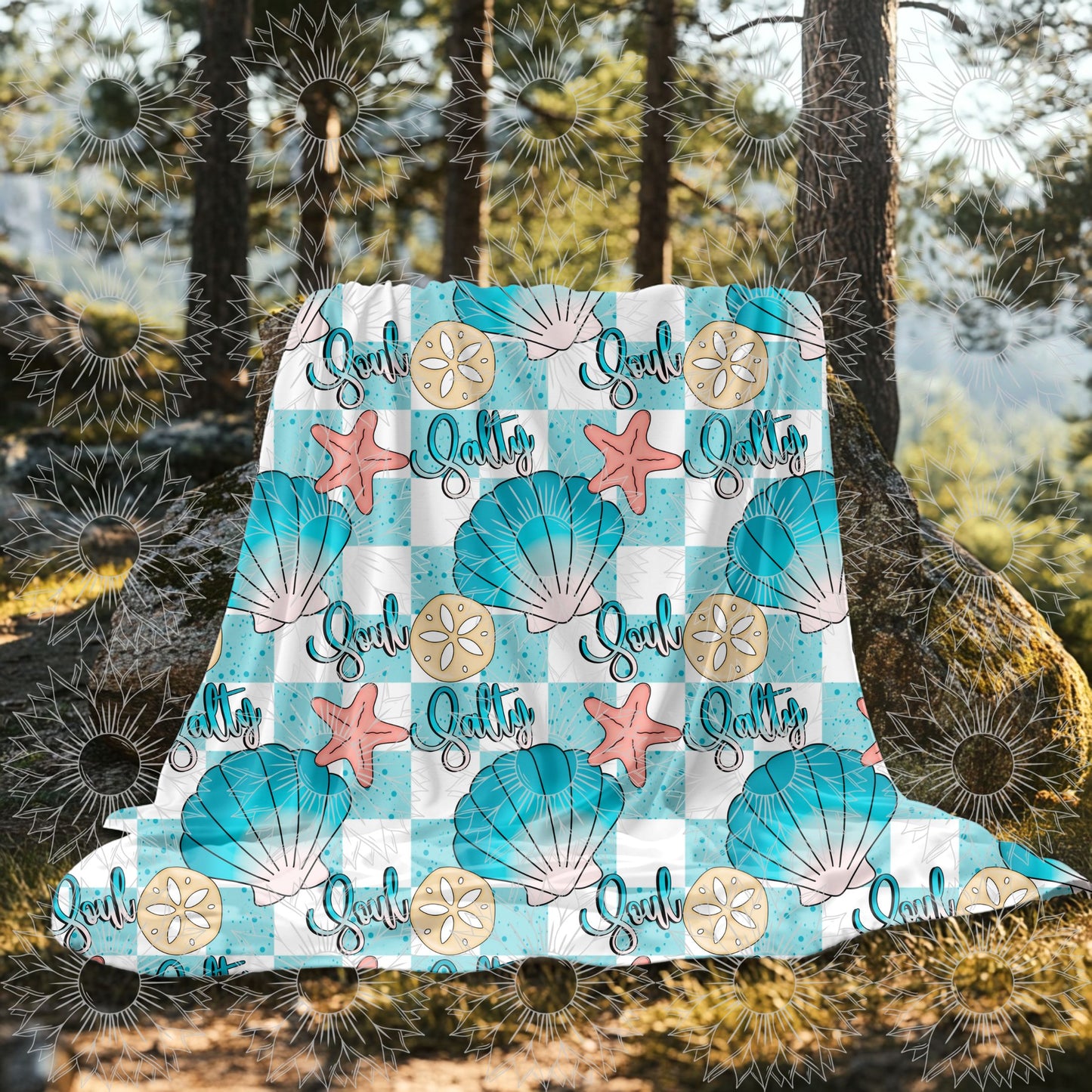 Salty Soul Blue Tones Seamless