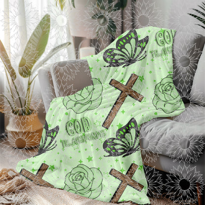 God's Unfailing Love Transforms Us Green Seamless