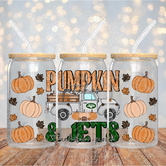 NYJ Pumpkins & Touchdowns 16OZ