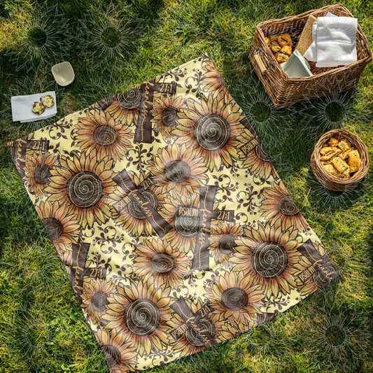 Sunflower Cross Fearless Seamless