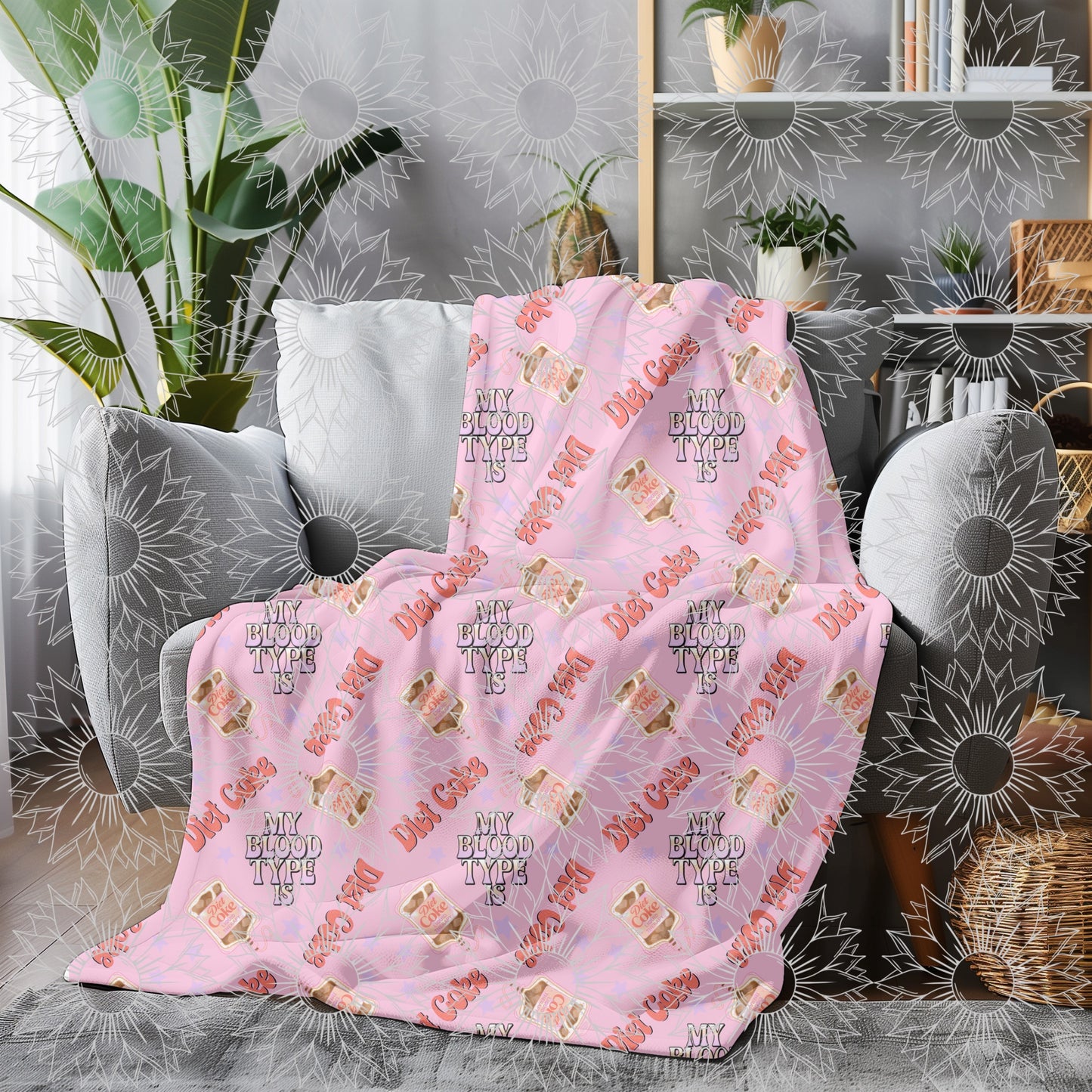 My Blood Type Is DC Pink Seamless