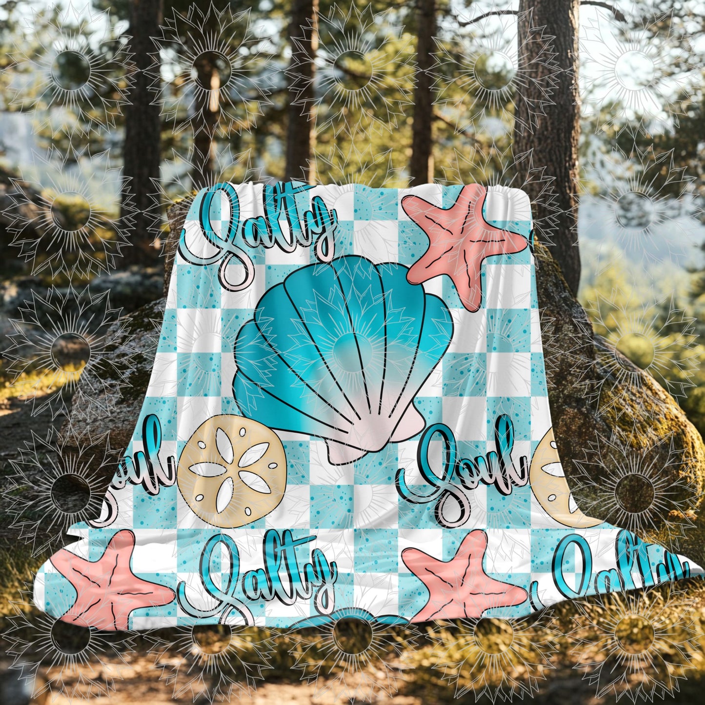 Salty Soul Blue Tones Seamless