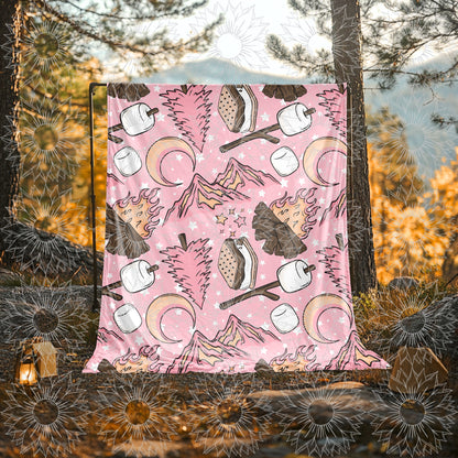 Camping Vibes Seamless Pink