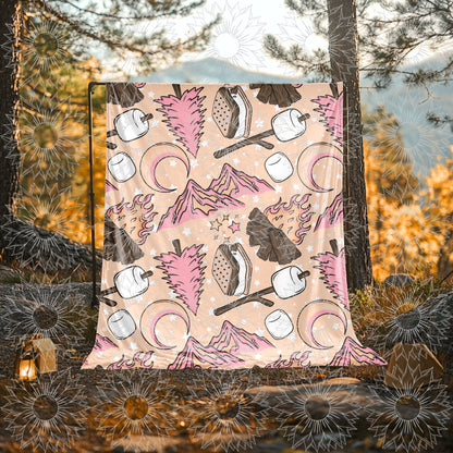 Camping Vibes Seamless Orange