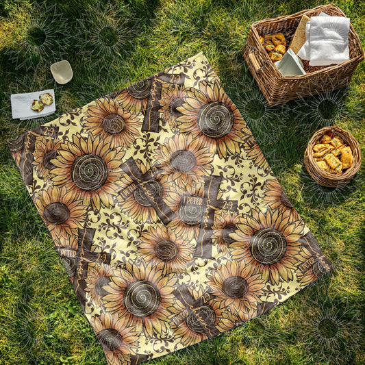 Sunflower Cross Chosen Seamless