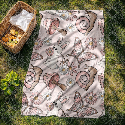 Spring Bunny/Mushroom Seamless