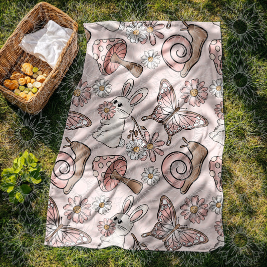 Spring Bunny/Mushroom Seamless