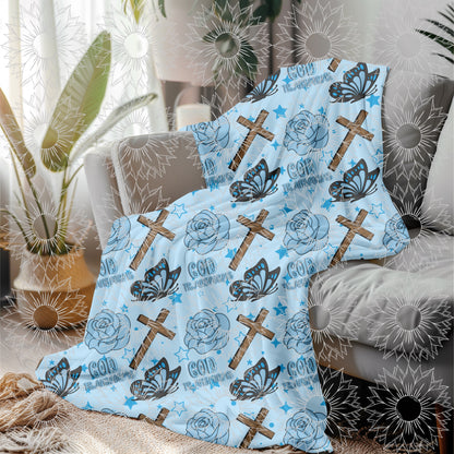 God's Unfailing Love Transforms Us Blue Seamless