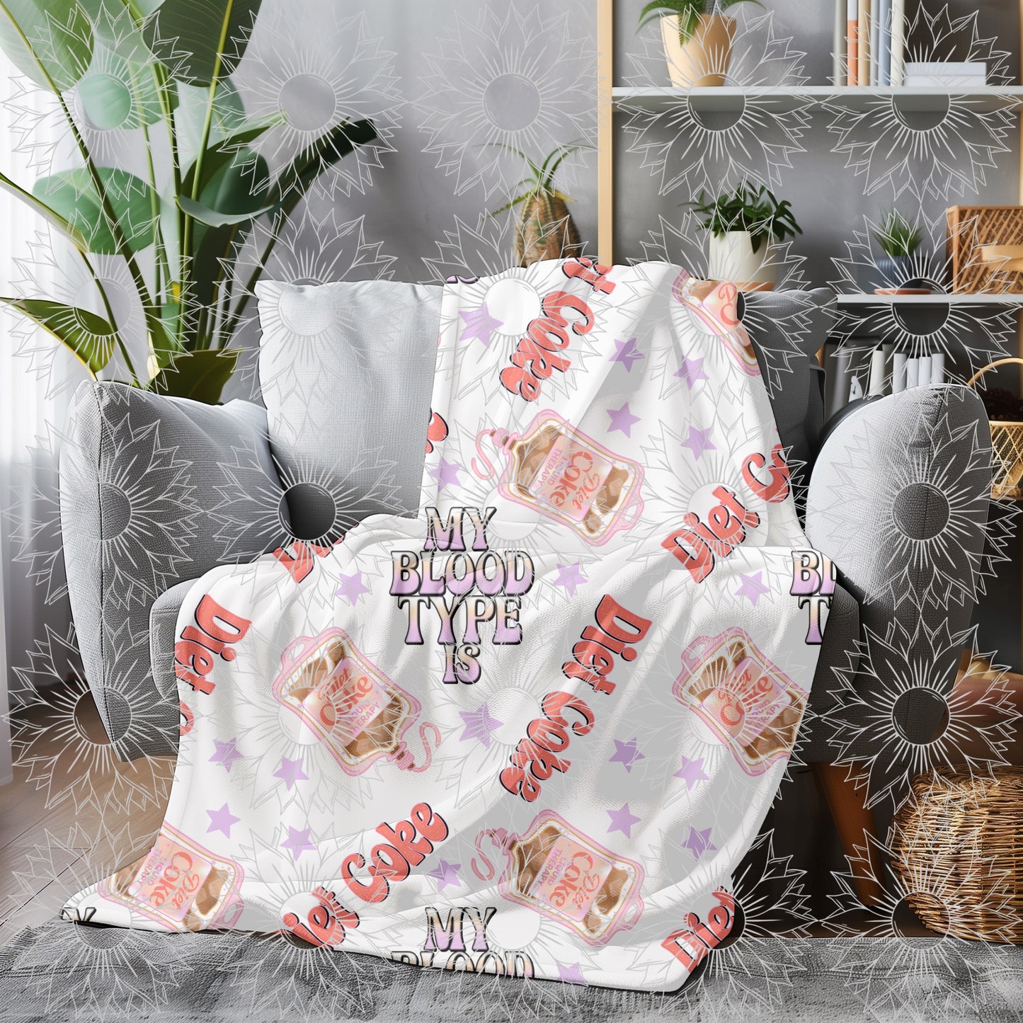 My Blood Type Is DC White Seamless