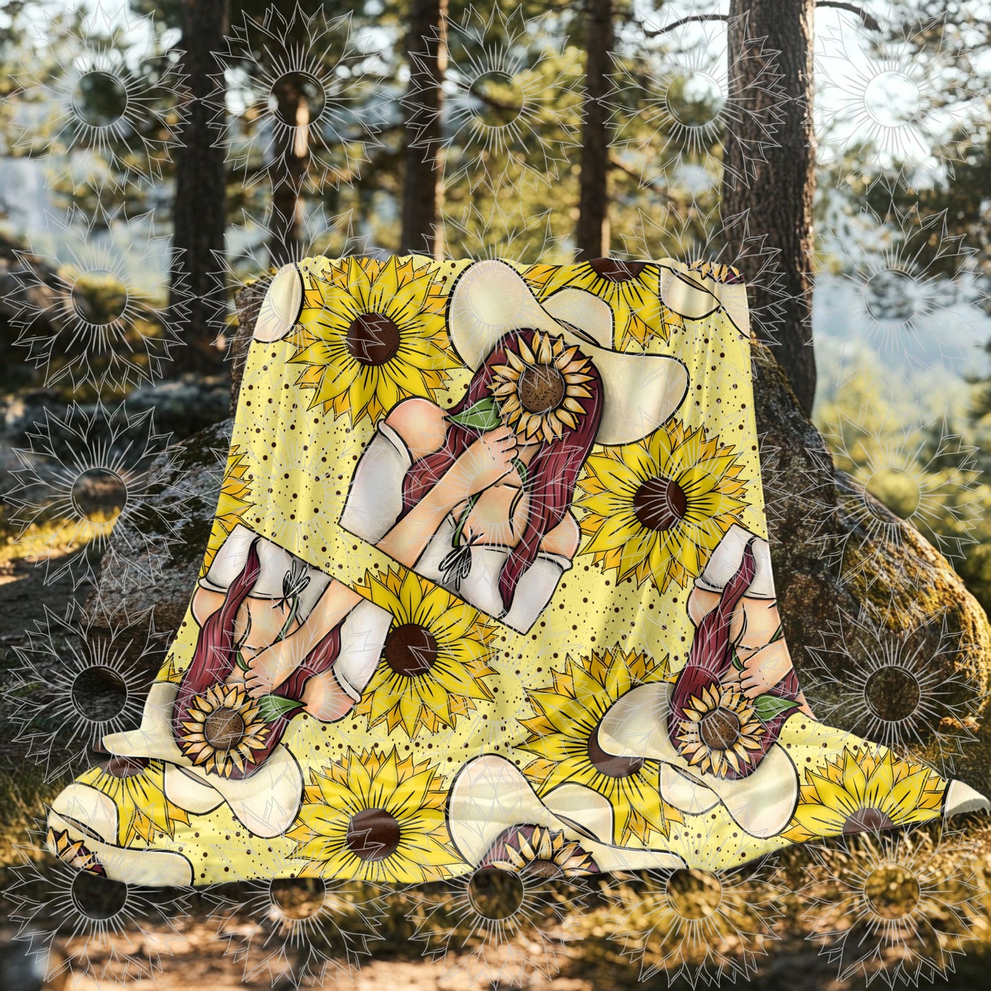 She Belongs Among The Wildflowers Red Seamless