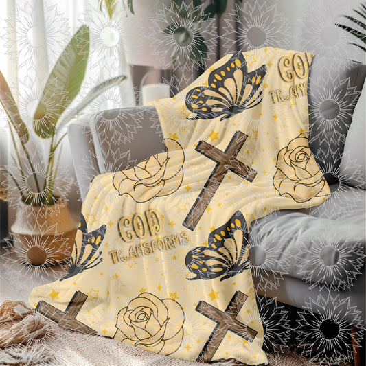 God's Unfailing Love Transforms Us Orange Seamless