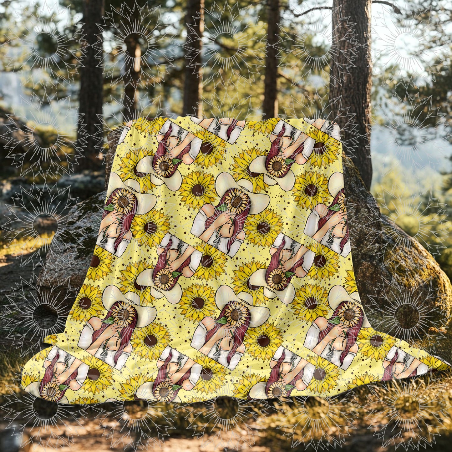 She Belongs Among The Wildflowers Red Seamless