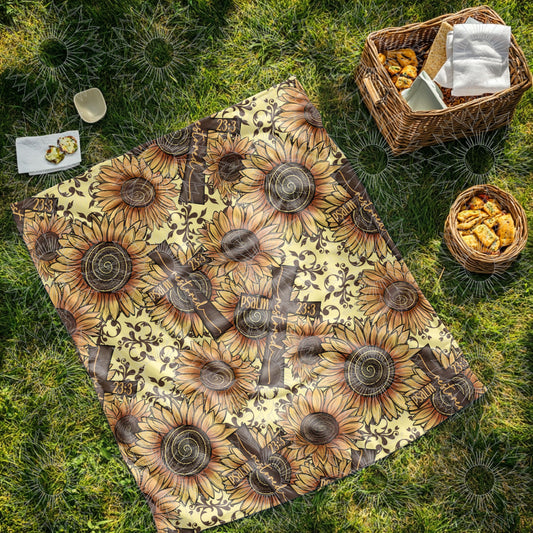 Sunflower Cross Restored Seamless