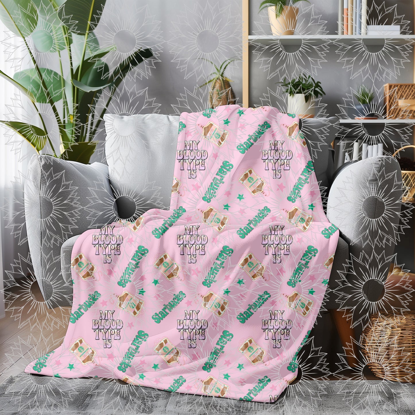 My Blood Type Is SB Pink Seamless