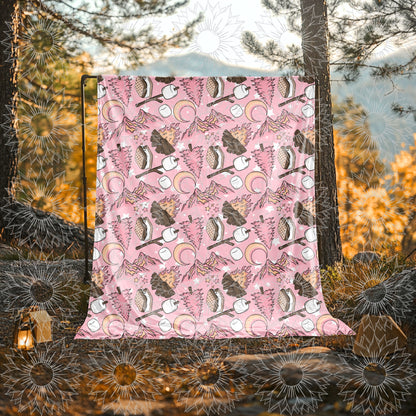 Camping Vibes Seamless Pink
