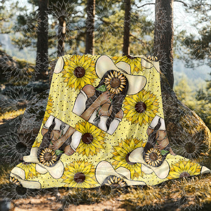 She Belongs Among The Wildflowers Dark Brown Seamless