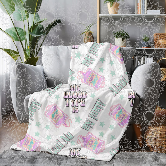 My Blood Type Is AN White Seamless