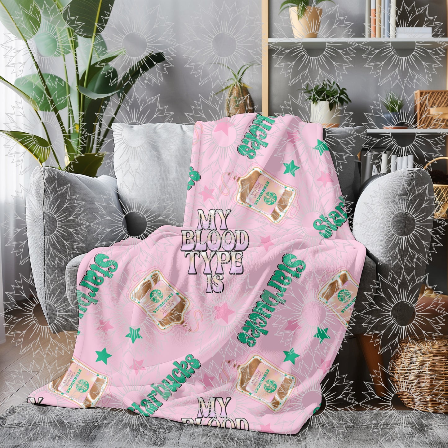 My Blood Type Is SB Pink Seamless