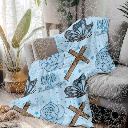 God's Unfailing Love Transforms Us Blue Seamless