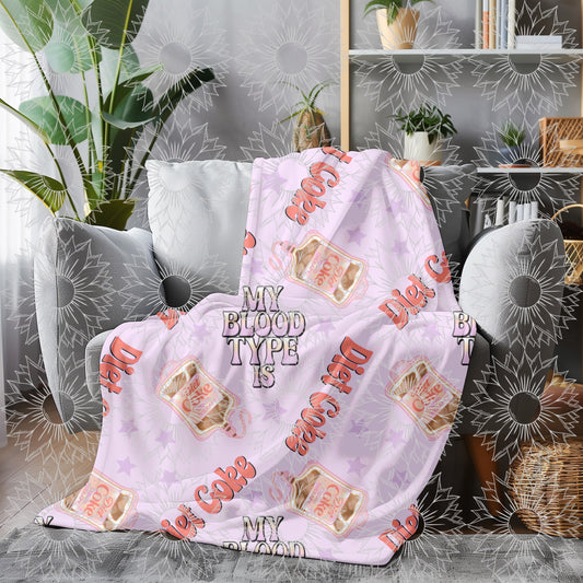 My Blood Type Is DC Purple Seamless