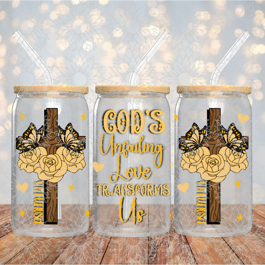God's Unfailing Love Transforms Us Orange 16OZ