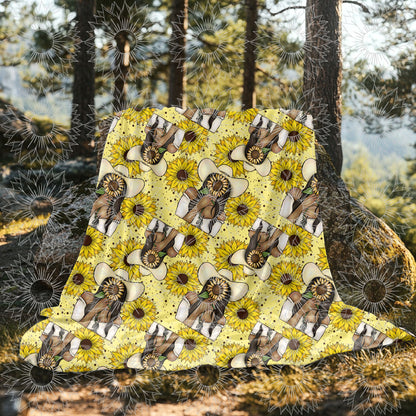 She Belongs Among The Wildflowers Dark Brown Seamless