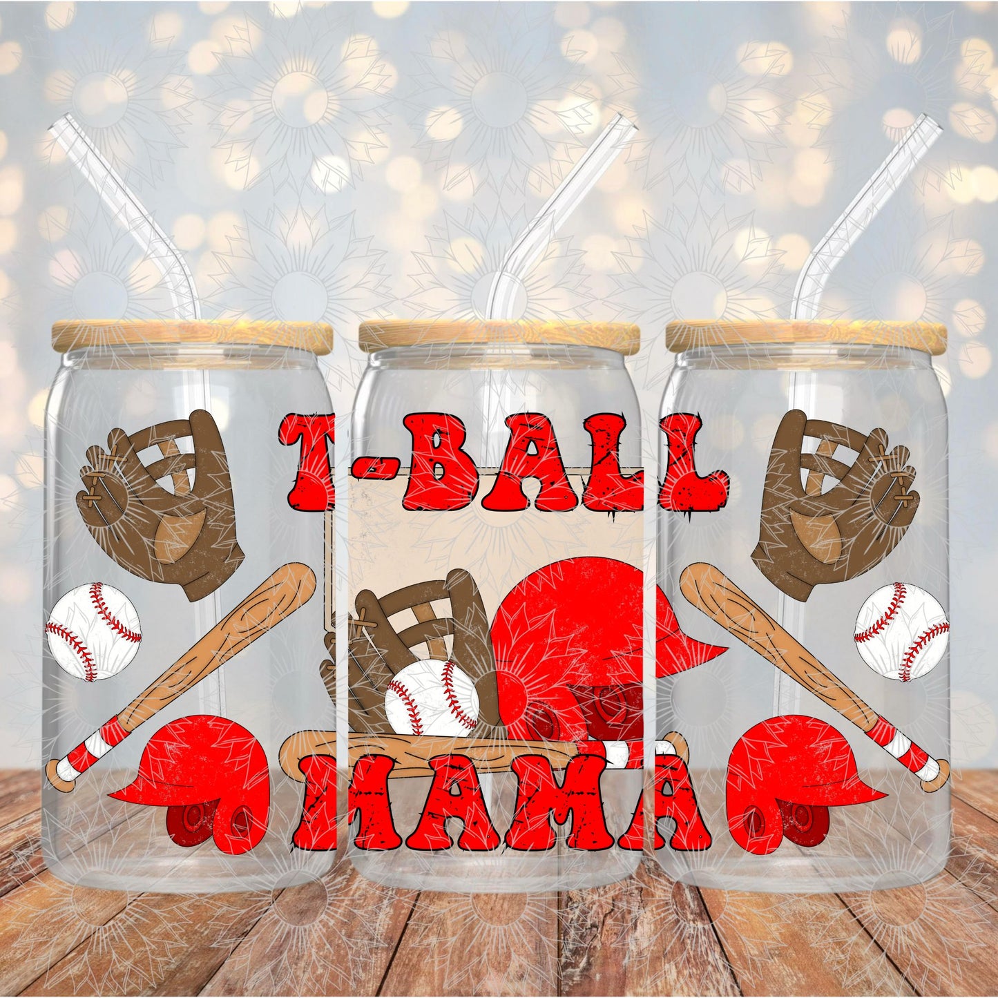 T-Ball Mama Grunge 16OZ