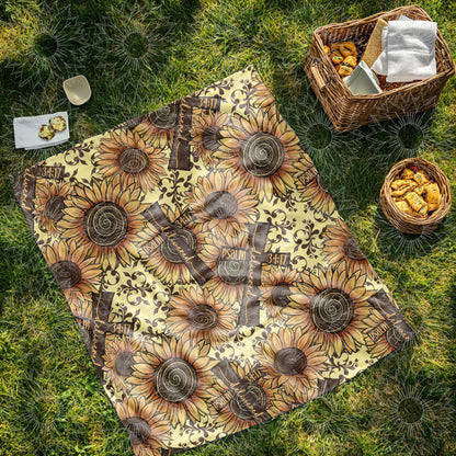 Sunflower Cross Delivered Seamless