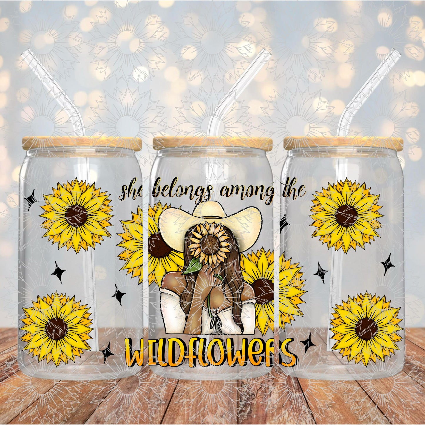 She Belongs Among The Wildflowers Light Brown 16OZ