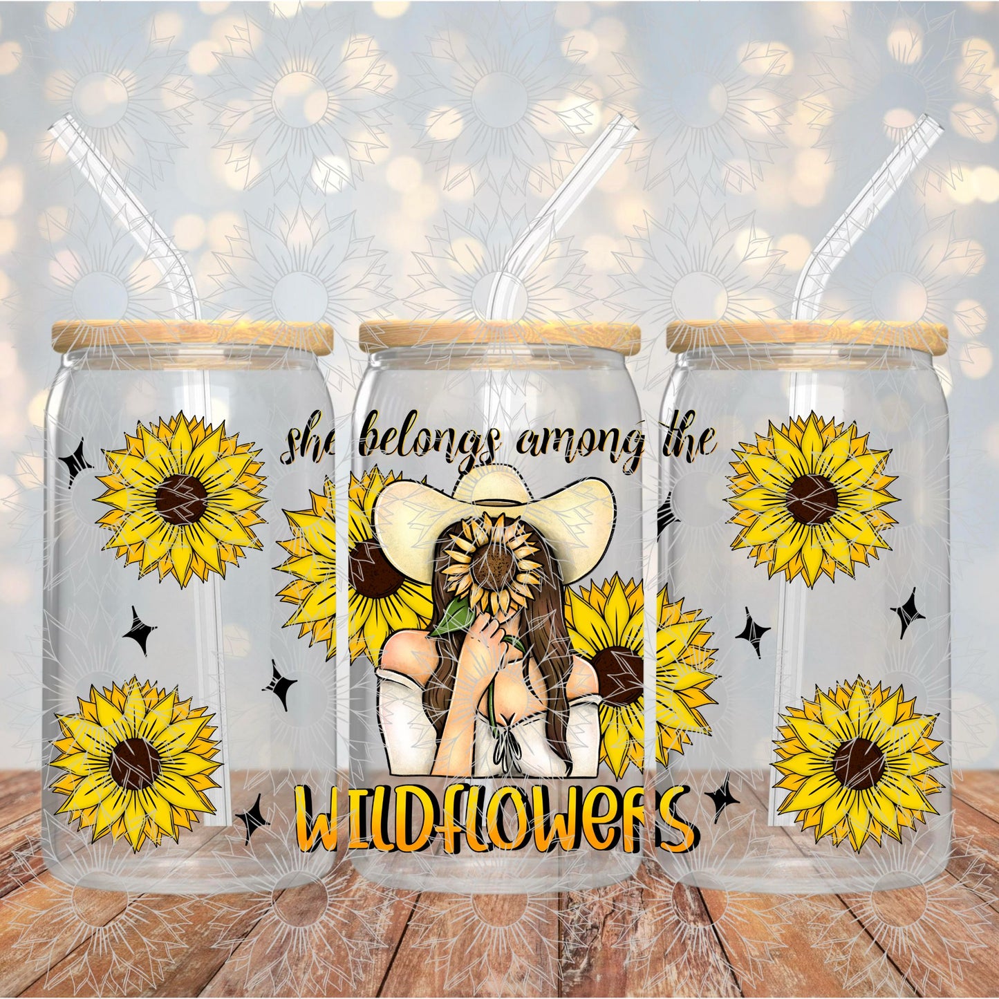 She Belongs Among The Wildflowers Brunette 16OZ
