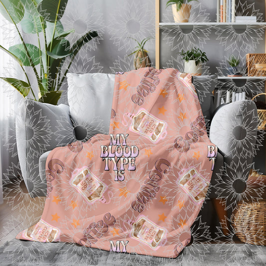 My Blood Type Is Coffee Brown Seamless