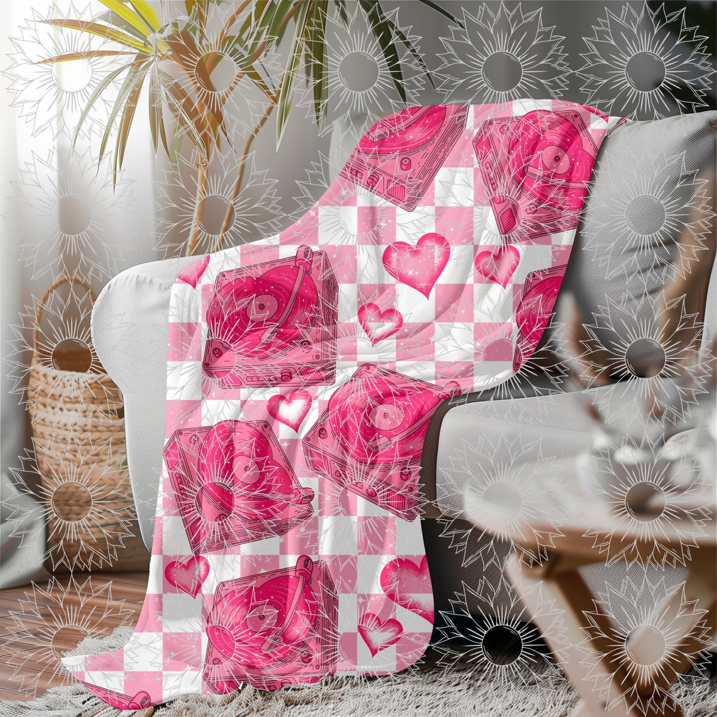 Valentine Record Player Seamless