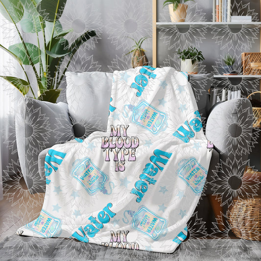 My Blood Type Is Water White Seamless