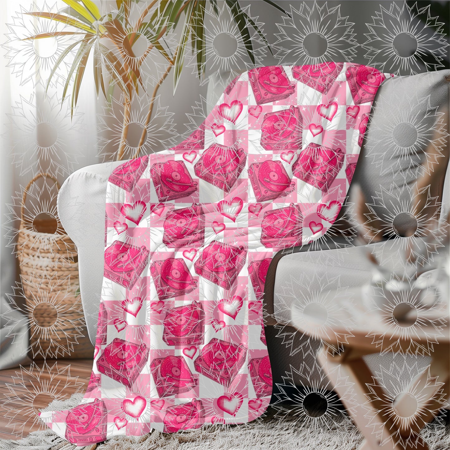 Valentine Record Player Seamless