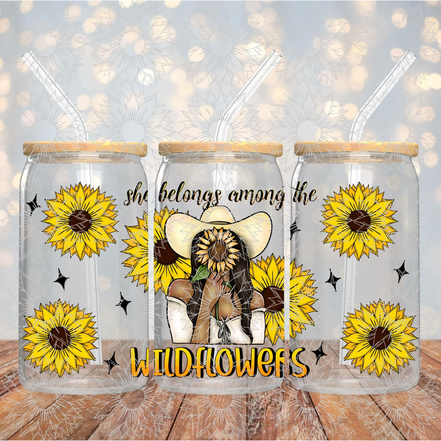 She Belongs Among The Wildflowers Dark Brown 16OZ