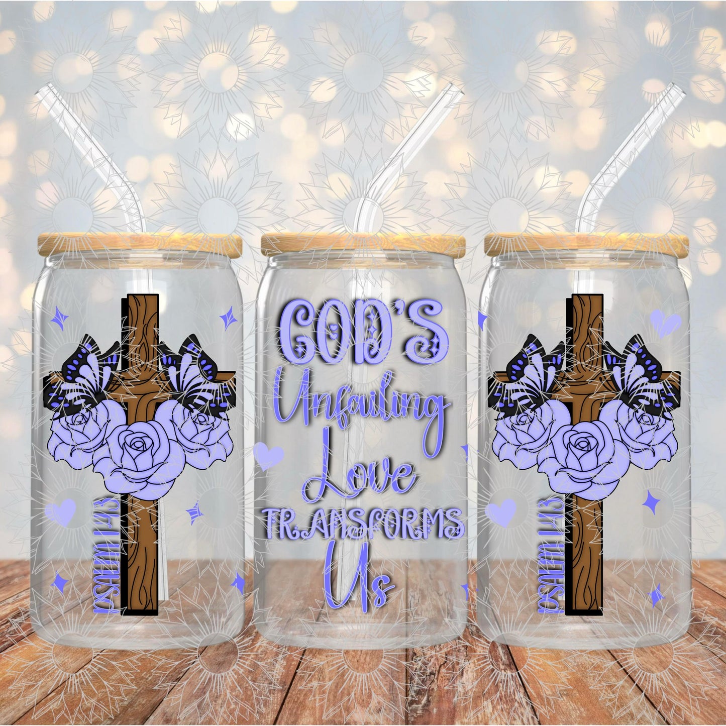 God's Unfailing Love Transforms Us Purple 16OZ