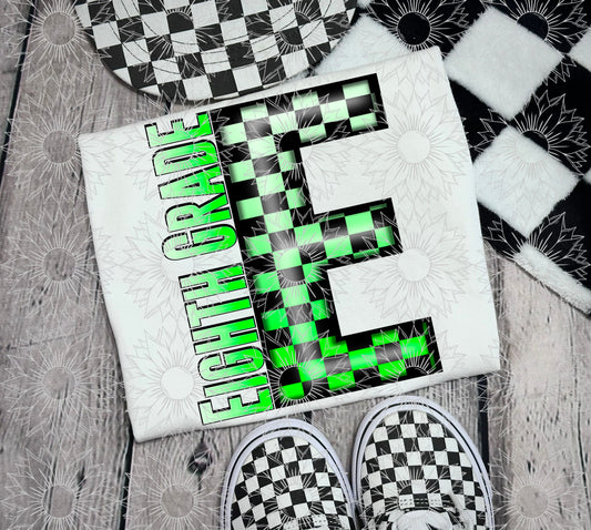 Eighth Grade Green Checkered