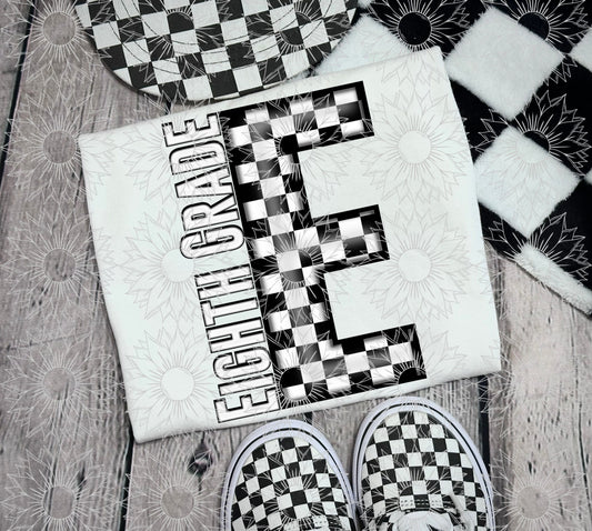Eighth Grade Black Checkered