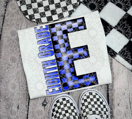 Eighth Grade Blue Checkered