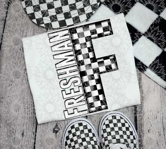 Freshman Black Checkered