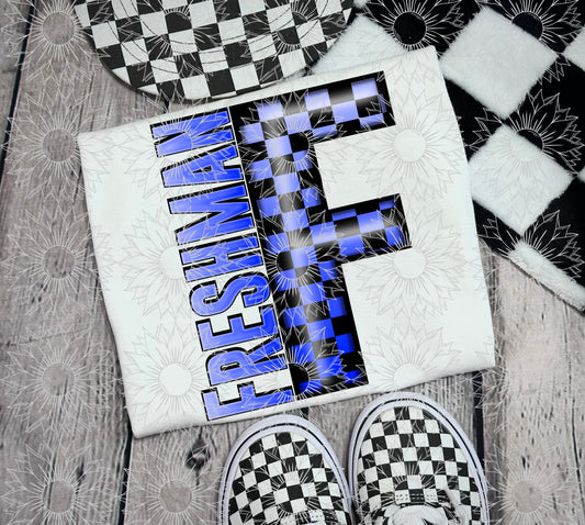Freshman Blue Checkered